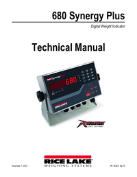 Thumbnail of document Manual - 680 Synergy Series Digital Weight Indicator